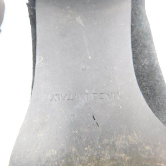 EVERLANE Black Suede Leather Block Heel Chelsea Ankle Boots 7 - Picture 8 of 9